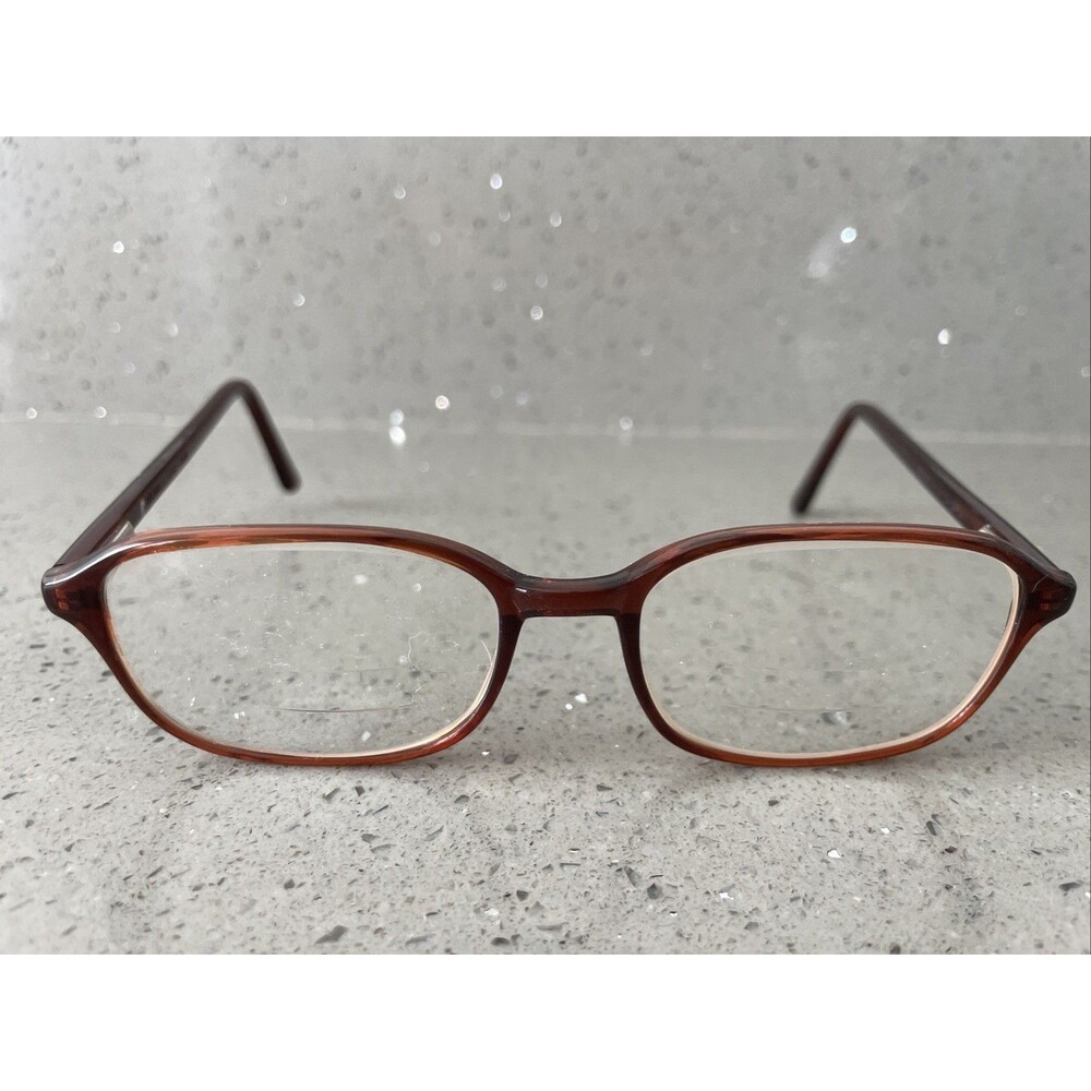 ROMCO 4 1/2- 5 3/4 Eyeglasses Brown Square Frames ONLY Full rim